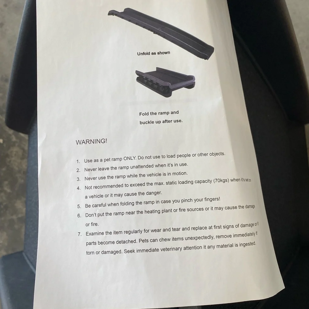 Black Pet Ramp for Dogs - Picture 4 of 4
